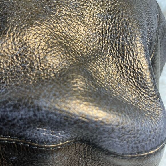 Maurizio Taiuti leather metallic Bronze large tote antique tone buckles - Picture 16 of 16